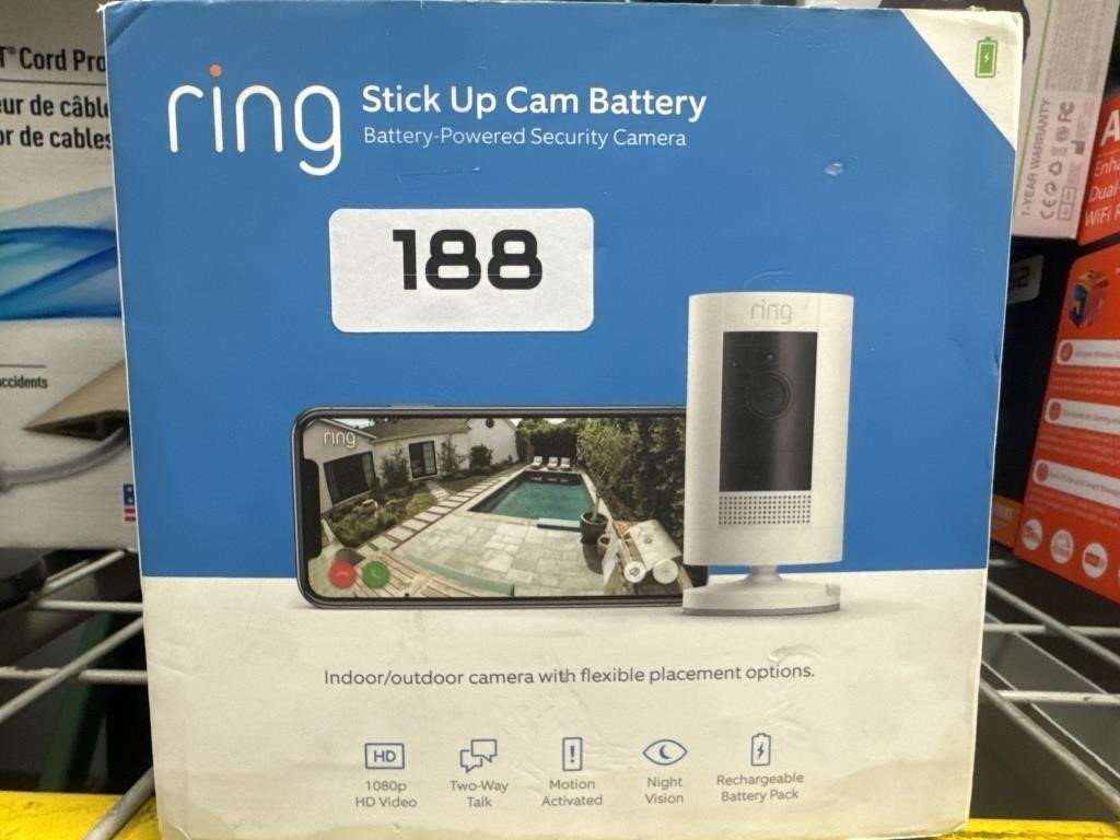 Ring Stick Up Battery Powered Security Camera