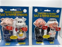 Mooing & oinking sneezing & talking S&P shakers