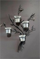 Metal & Glass Candle Holder 22" x 16"