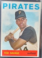 1964 Topps Ted Savage #62 Pittsburgh Pirates