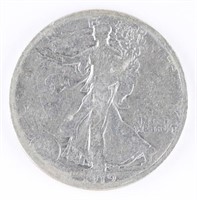 1919 US WALKING LIBERTY SILVER HALF DOLLAR