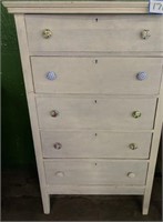 Painted Chest of Drawers w/Decorative Knobs