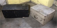 Lot of 2 Vintage Trunks