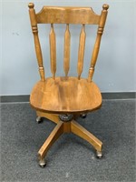 Wood Desk Chair   NOT SHIPPABLE