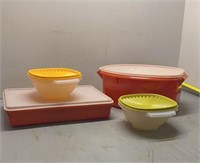 Tupperware storage bowls