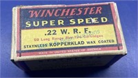 Winchester super speed .22 WRF full box