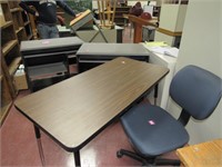 Desk/Cart, table, and Chair