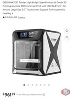 (1 pcs) QIDI MAX3 3D Printer High &High-Speed
