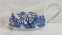 Royal Staffordshire Gravy Boat- Willow Ironstone