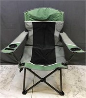 Folding Portable Camp Chair - Green Some Fading In