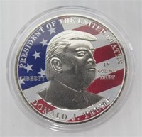 Donald Trump coin in good condition.