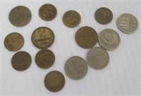 (14) Soviet Union Cold War coins in circulated