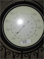 DOUBLE THEROMETER AND CLOCK