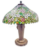 Tiffany Style Stained Glass Floral Table Lamp