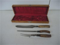 1885 ENGLAND CARVING SET-VR JOSEPH RODGERS & SONS