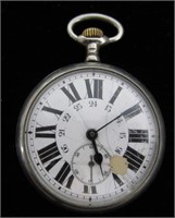 Vintage Roman Numeral Pocket Watch (Working)
