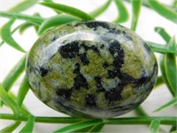 MOSS AGATE CABOCHON ROCK STONE LAPIDARY SPECIMEN