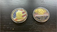 Trump 2 coins collectible