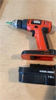 Black and Decker 18v Cordless Drill works