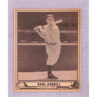1940 Playball Crease Free Earl Averill