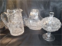 Imperium handcut crystal basket, candy dish
and