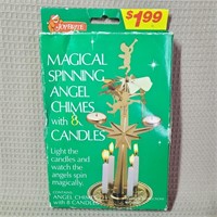 Vintage Magical Spinning Angel & Chimes New!