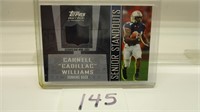 2005 Topps Cadilac Williams Draft Pick Game Worn