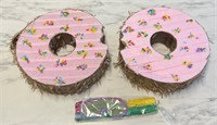 Set of (2) Mini Donut Piñata 13in