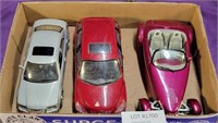 3 MIXED REPLICA TOY CARS