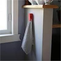 Marbite Plastic Indoor/Outdoor Towel Holder in Red