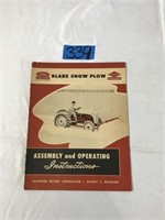 Ford Tractor  Assembly & Operating Instructions
