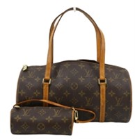 Louis Vuitton Monogram Papillon Handbag w/ Pouch