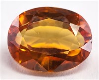 16.95ct Oval Orange "NATURAL CLINOHUMITE" GGL