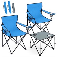 Onader Folding Camping Chair with Table Outdoor La