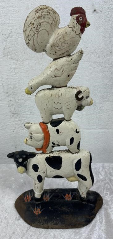 Cast Farmyard Door Stop