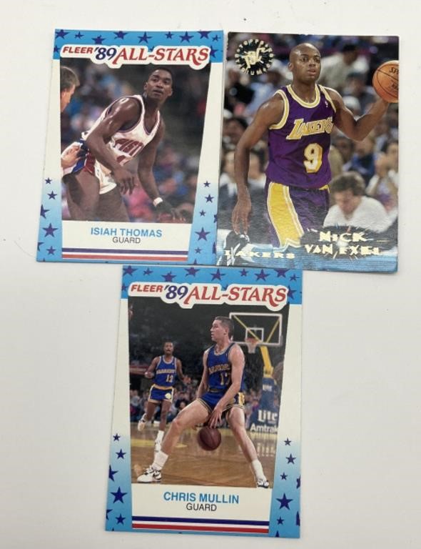 Set Of 3 Fleer Basketball Cards