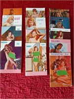 Rare Collection of Vintage 3/6 Pin-Up Books