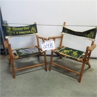Hopalong Cassidy Child's Director Chairs (2)