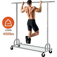 450 lbs Commercial Garment Rack  Collapsible