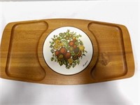 Wood Serving Tray w/cutting board