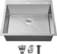 $279 Topmount Single Bowl Kitchen Sink