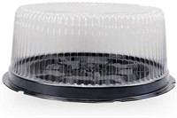 10 Inch Round Plastic Cake Carrier Box, 20 Counts