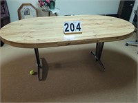 Wooden Table With Leaf