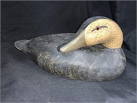 PAINTED WOOD DUCK DECOY - 13 X 7 “