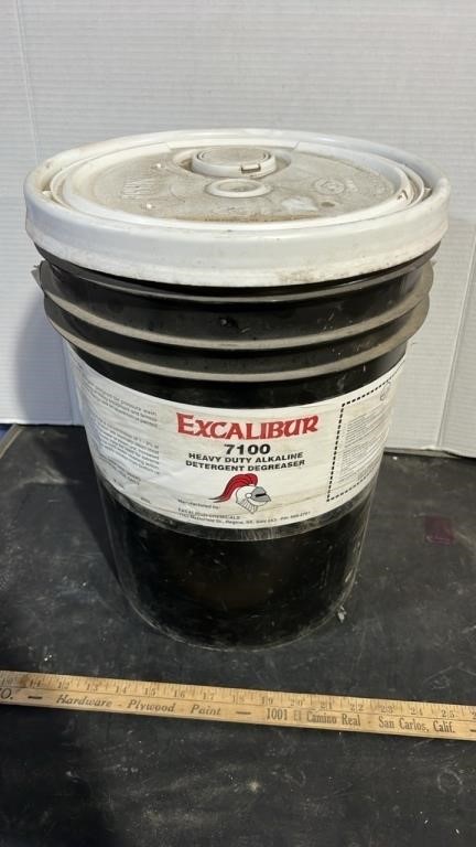 Unopened Pail of Excalibur 7100 Detergent