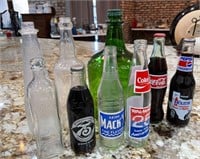Misc Vintage Glass Bottles, Coca Cola, Pepsi,