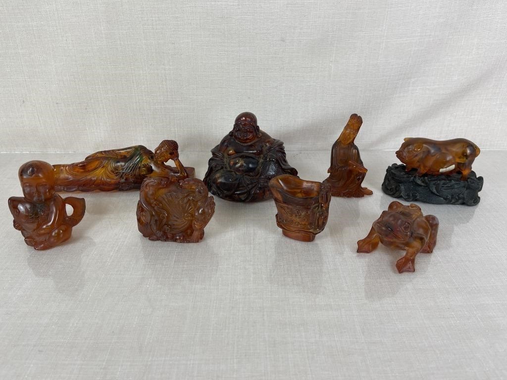Chinese Carved Resin Figures
