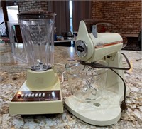 Vintage Sunbeam Stand Mixer with Glass Bowl and