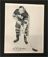 1945-54 Quaker Oats Hockey Photo R E Davidson