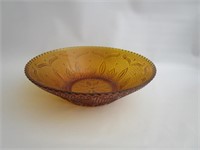 Tierra Amber Glass Bowl 10.5"R
